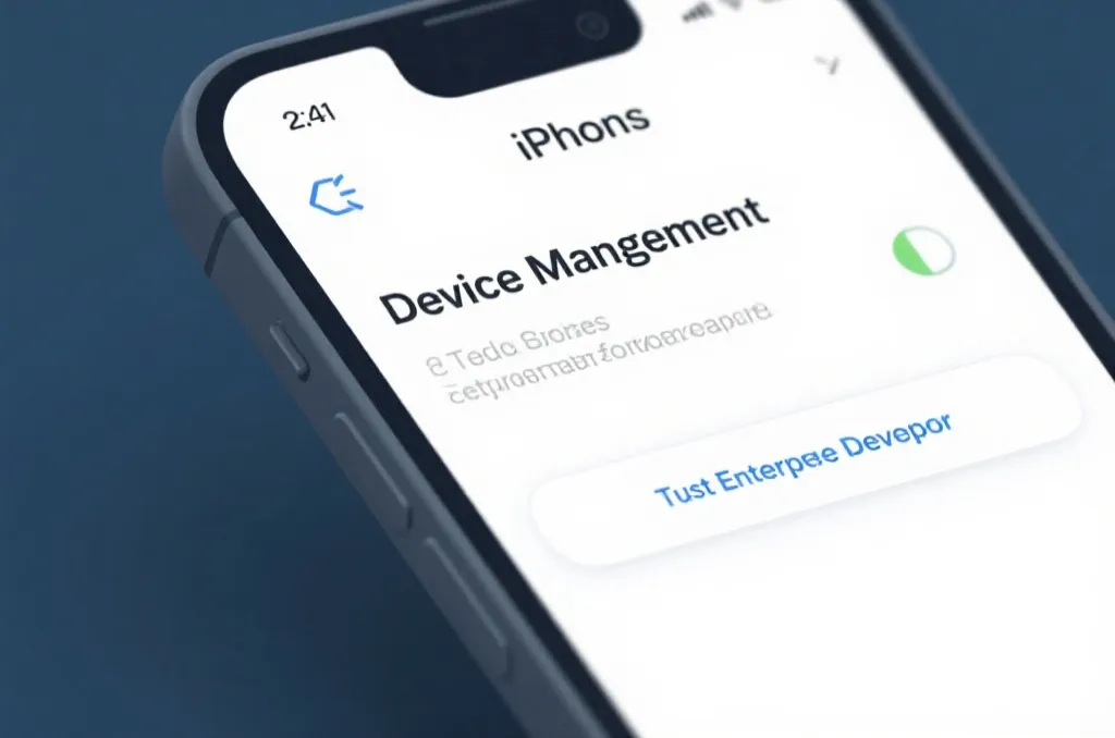iOS系统设置中信任企业级开发者证书的步骤指南